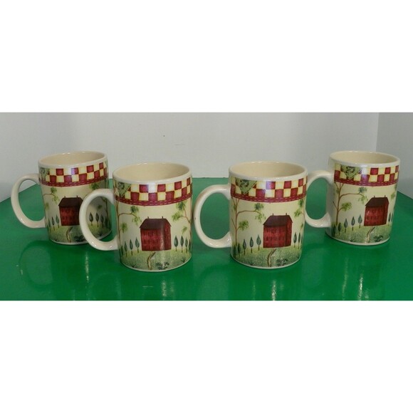 Thomson COUNTRY HOME Mug (s) LOT OF 4 Cs Coffee Hot Cocoa Cup - Picture 2 of 8
